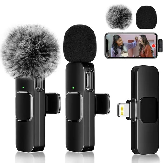 Studio-Quality Wireless Lavalier Mic for Content Creators & Vloggers